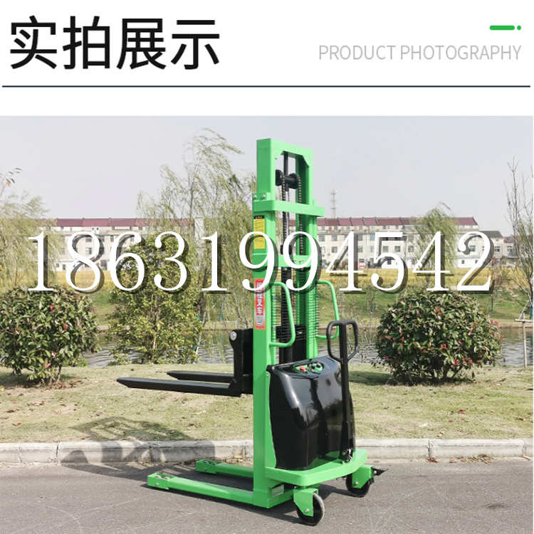 横县电动叉车堆高车液压铲车电瓶1吨2吨站驾步行式小型全自动叉车